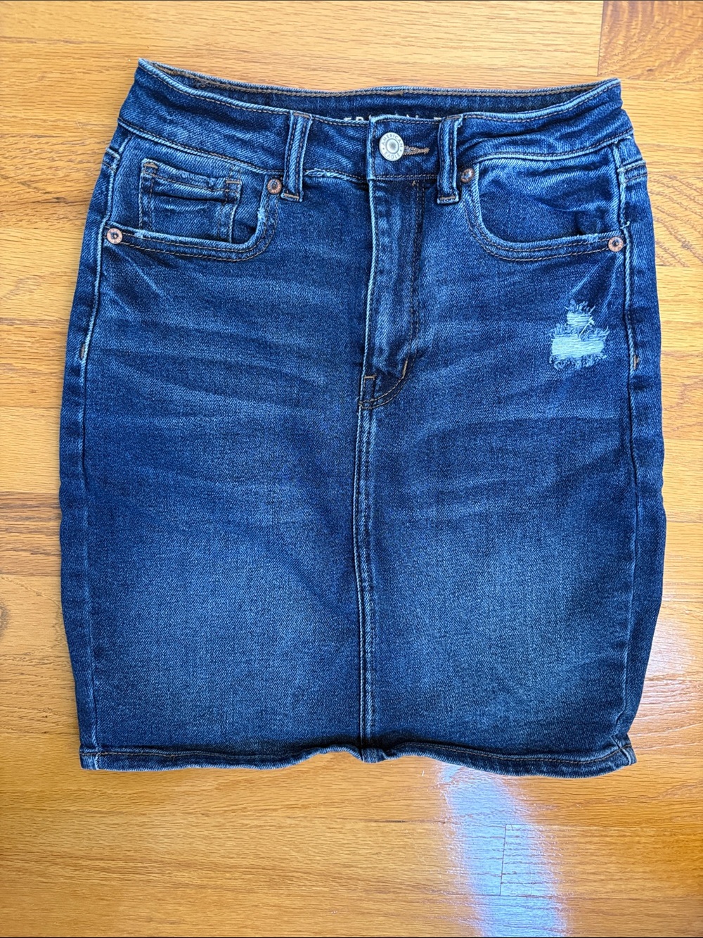 American Eagle Outfitters Dark Blue Denim Pencil Skirt
